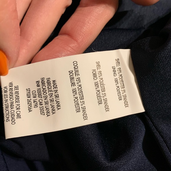 MARINA Navy Blue Ruffle Wrap Dress Wedding Prom S - Picture 5 of 10